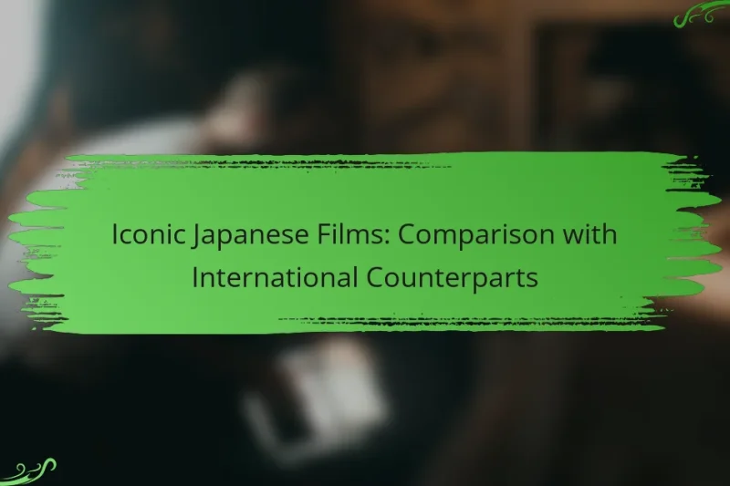 Iconic Japanese Films: Comparison with International Counterparts