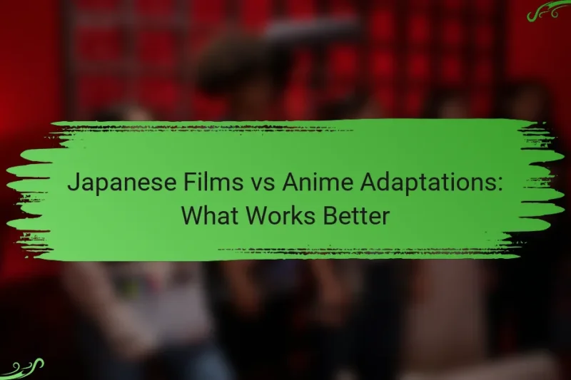 Japanese Films vs Anime Adaptations: What Works Better