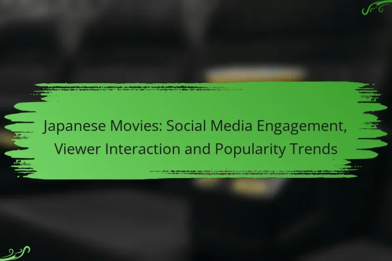 Japanese Movies: Social Media Engagement, Viewer Interaction and Popularity Trends
