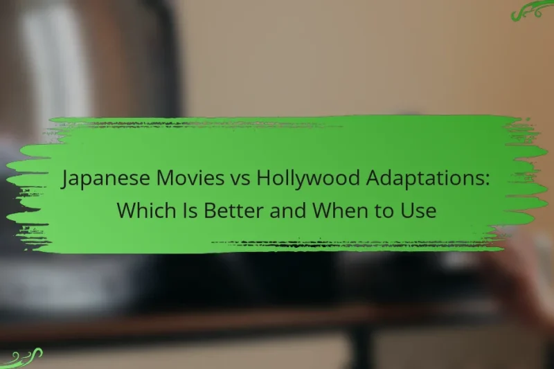 Japanese Movies vs Hollywood Adaptations: Which Is Better and When to Use