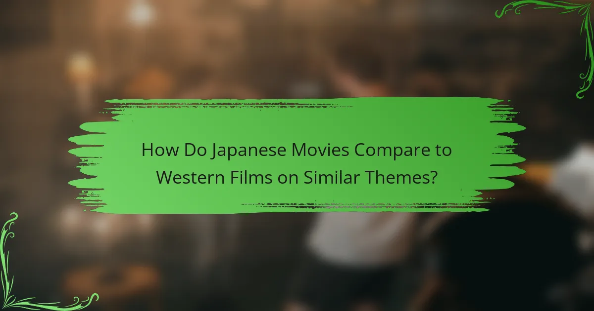 How Do Japanese Movies Compare to Western Films on Similar Themes?