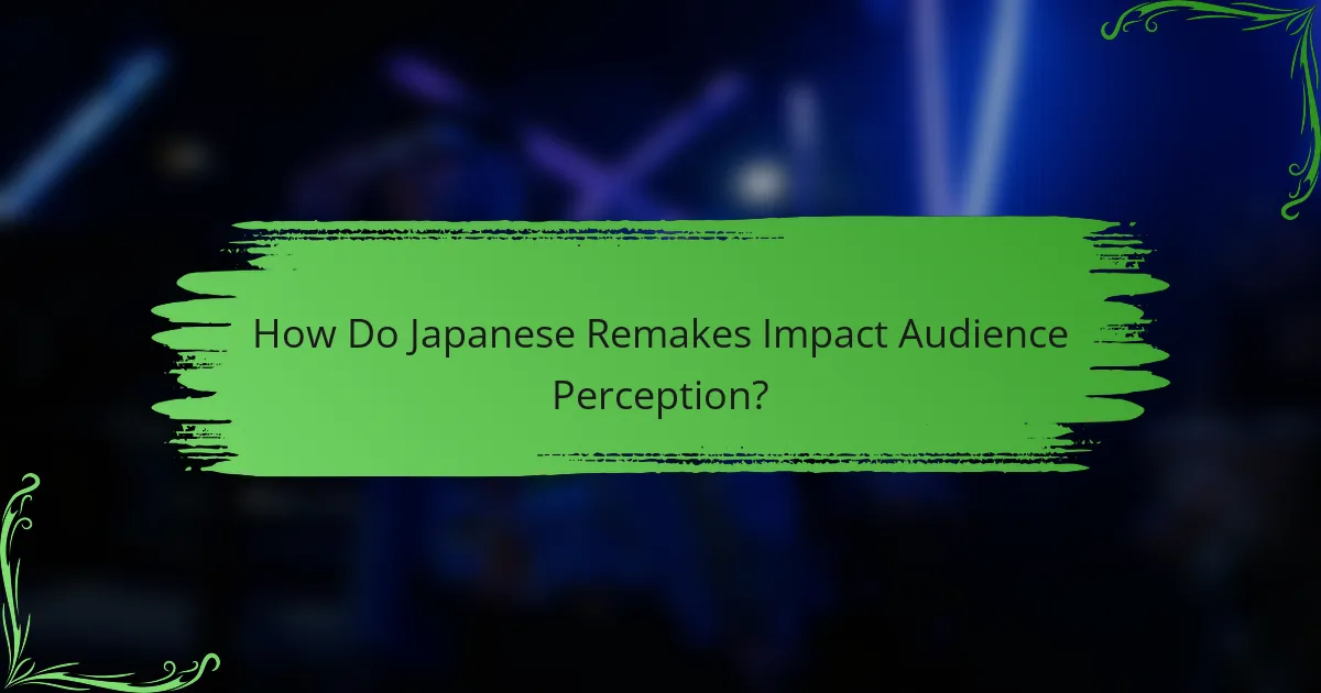 How Do Japanese Remakes Impact Audience Perception?