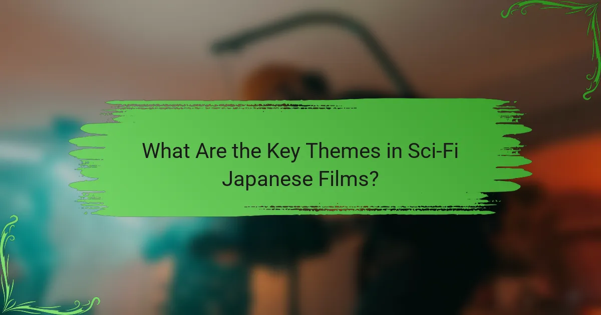 What Are the Key Themes in Sci-Fi Japanese Films?