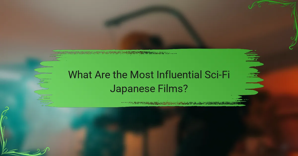 What Are the Most Influential Sci-Fi Japanese Films?