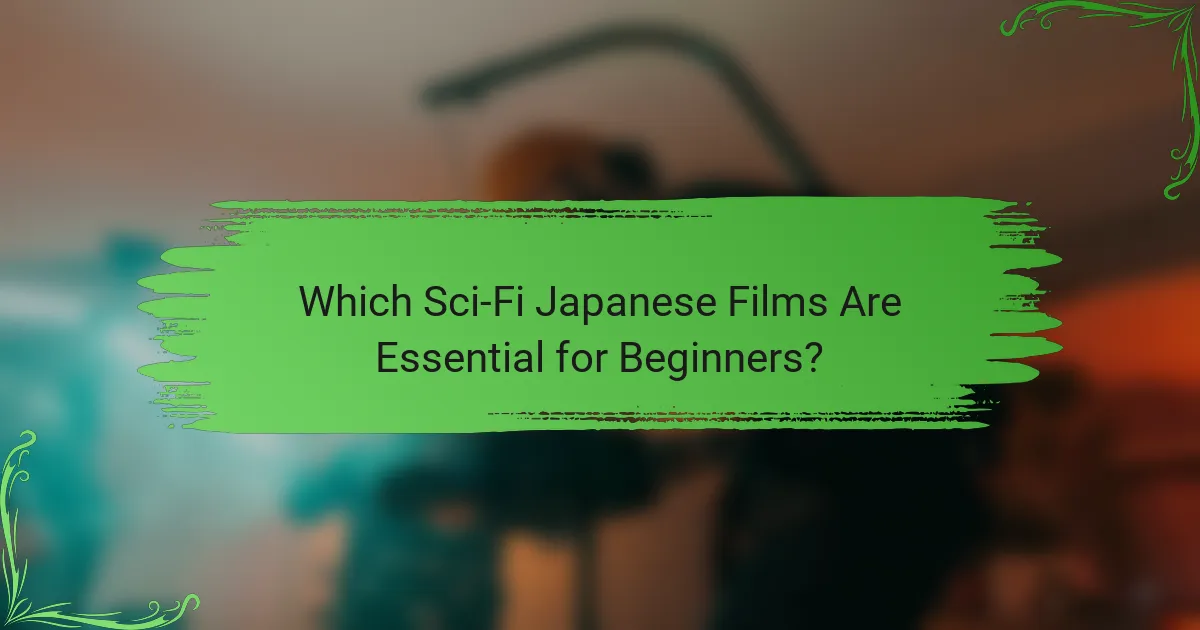 Which Sci-Fi Japanese Films Are Essential for Beginners?